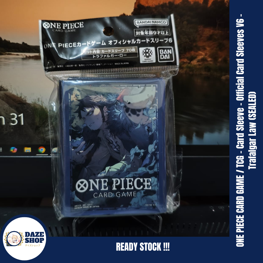 trafalgar law card sleeves Trafalgar Law **RARE** ONE PIECE Card Sleeves (10pcs) – CardboardTherapy main image 0