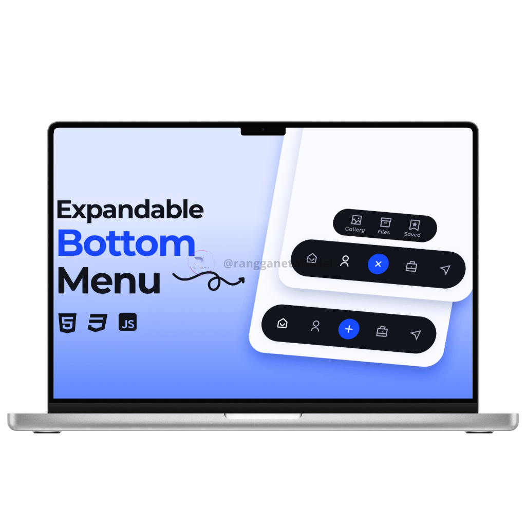 Jual Rangga Net Responsive Expandable Menu Bottom Navbar | Shopee Indonesia
