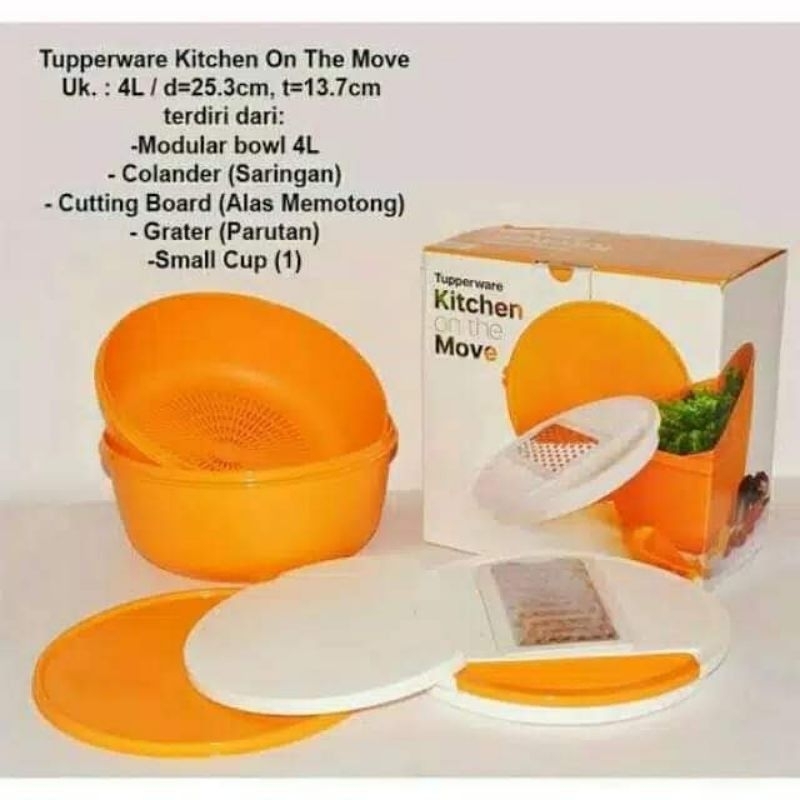 Jual Tupperware kitchen on the move set | Shopee Indonesia