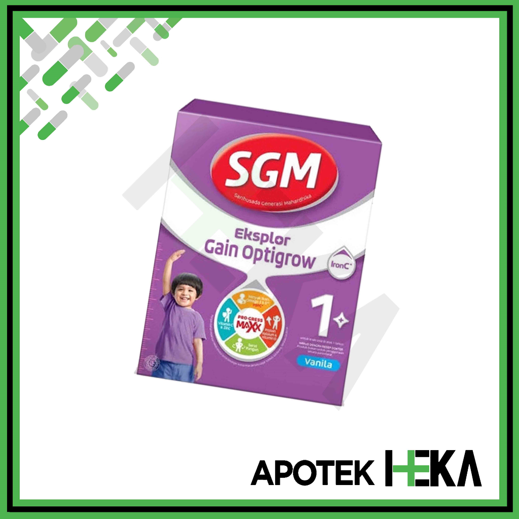 Jual SGM Eksplor Gain Optigrow 800 g Vanila Madu - Susu Pertumbuhan ...