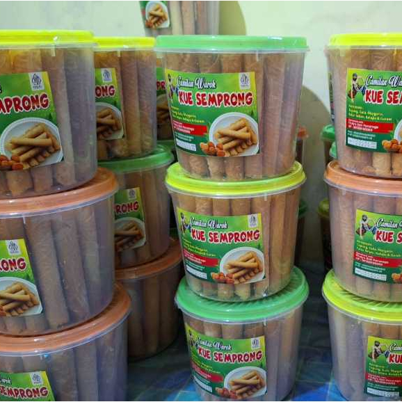 Jual Kue Semprong Tradisional Rasa Wijen - Kemasan Toples | Shopee ...