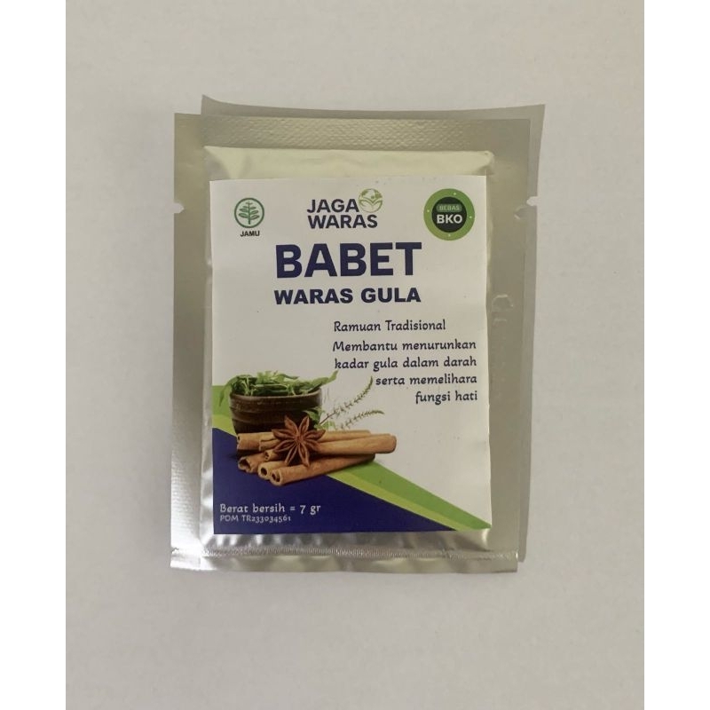 BABET Waras Gula Jamu Serbuk Diabetes Gula Darah