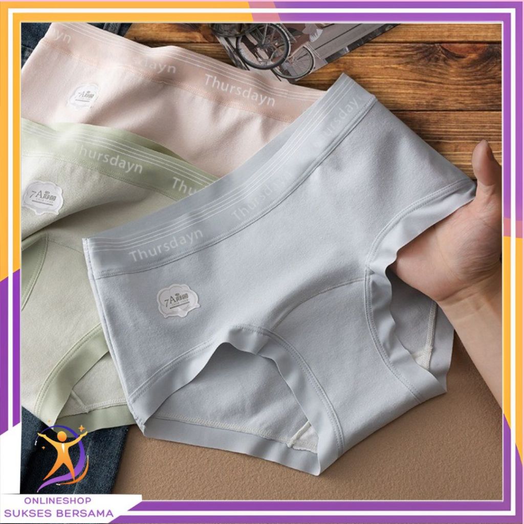 Jual OSB Celana Dalam Wanita 7049 Motif Polos Thursdayn Bahan Adem ...
