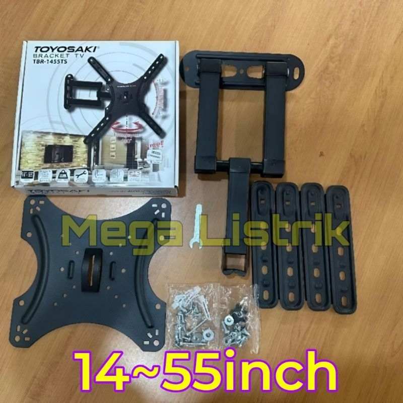 Jual Bracket TV Toyosaki 14in ~ 55in Rangka kuat dan mudah di pasang ...
