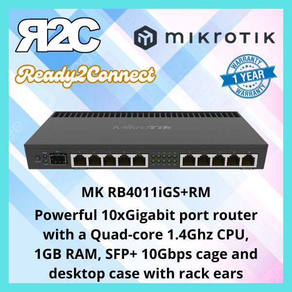 Jual Mikrotik RouterBoard RB4011iGS+RM Rackmount | Shopee Indonesia