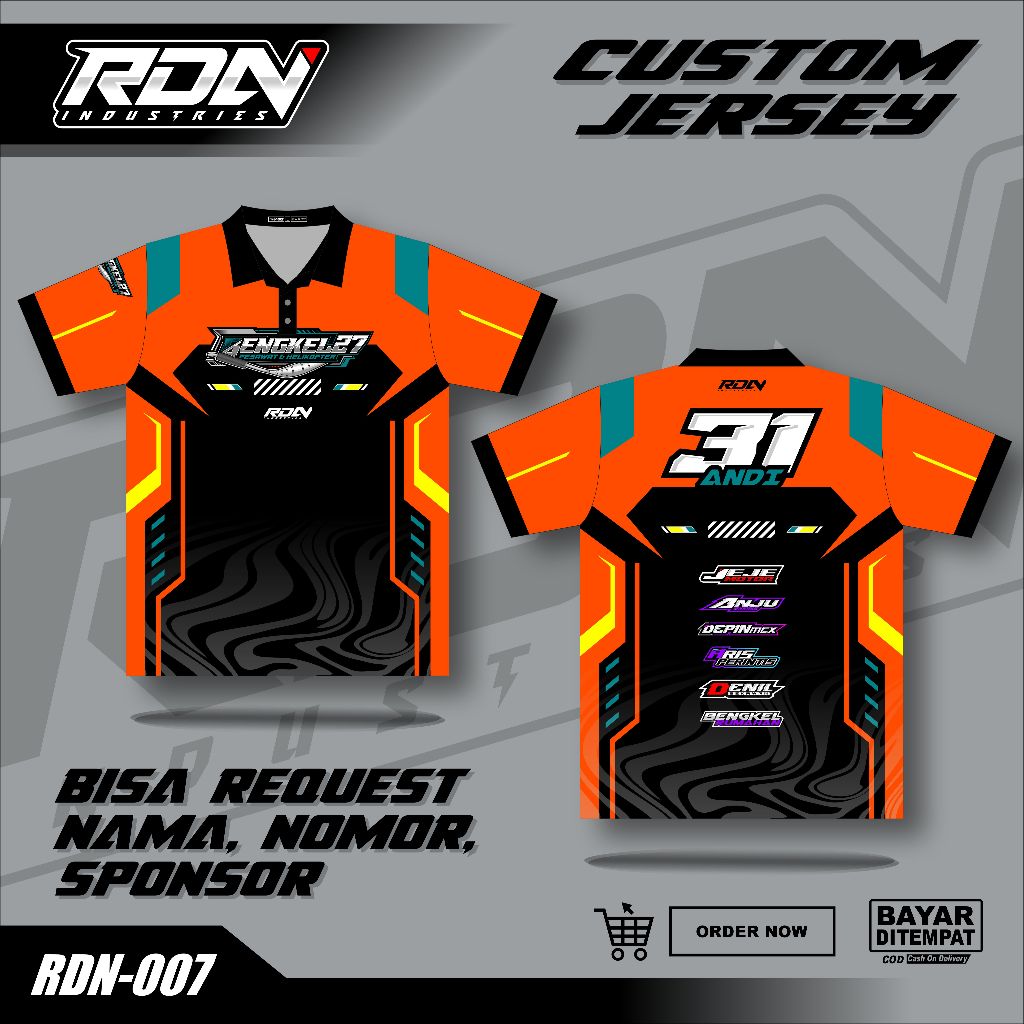 Jual JERSEY RACING Jersey Racing Custom Full Printing Jersey Balap ...