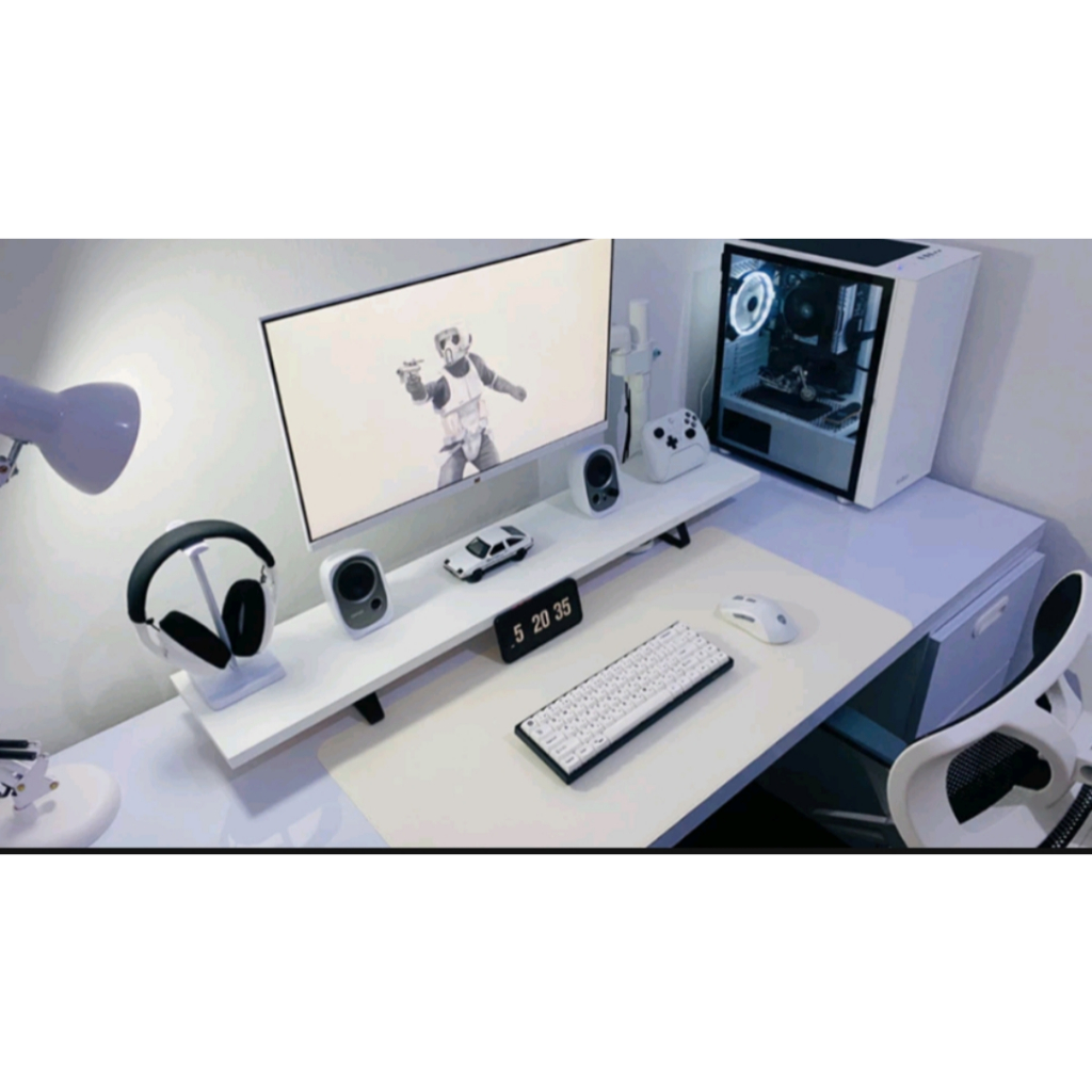 Jual monitor dudukan stand komputer panjang 100cm lebar 25cm | Shopee ...