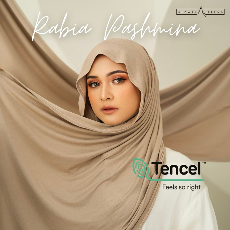 Alawiyahijab Rabia TENCEL™ Pashmina Bawal 2in1 Anti Bacterial Tencel Modal (Bukan Pashmina Kaos Rayon Jersey)
