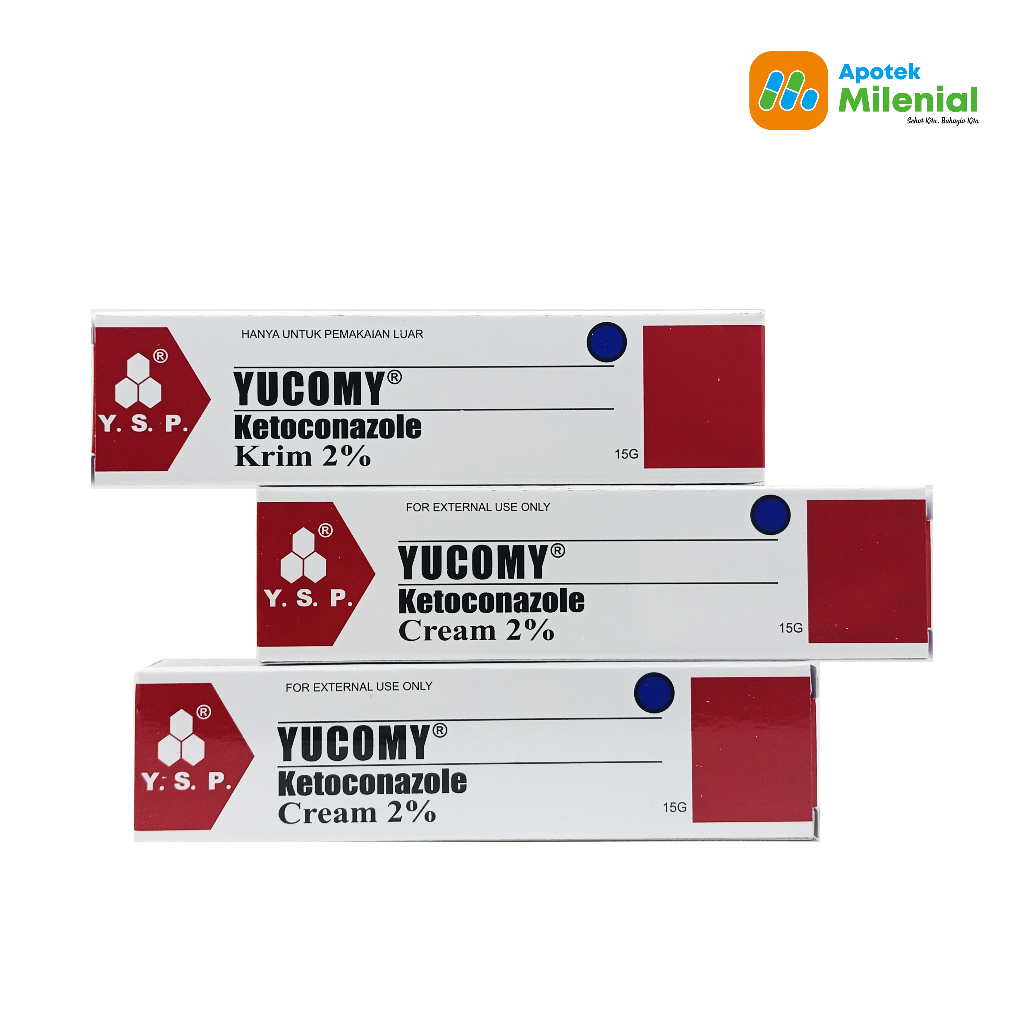 Jual Yucomy 2% Krim 15 g / Ketoconazole 2% Mengobati Kadas Kurap Jamur ...