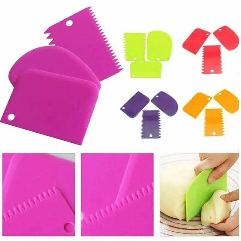 Jual Alat Pemotong Adonan Kue Roti 3 in 1 Scrapper Cutter Berbagai ...