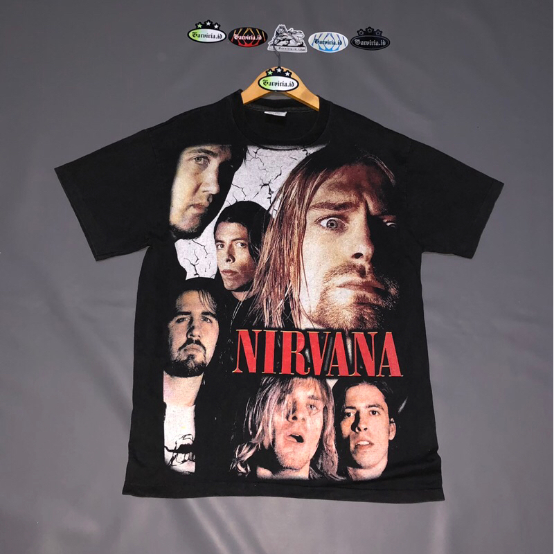 T-shirt Vintage Nirvana 1994 "I Hate Myself And I Want To Die" - Taille L - Occasion Très Bon état