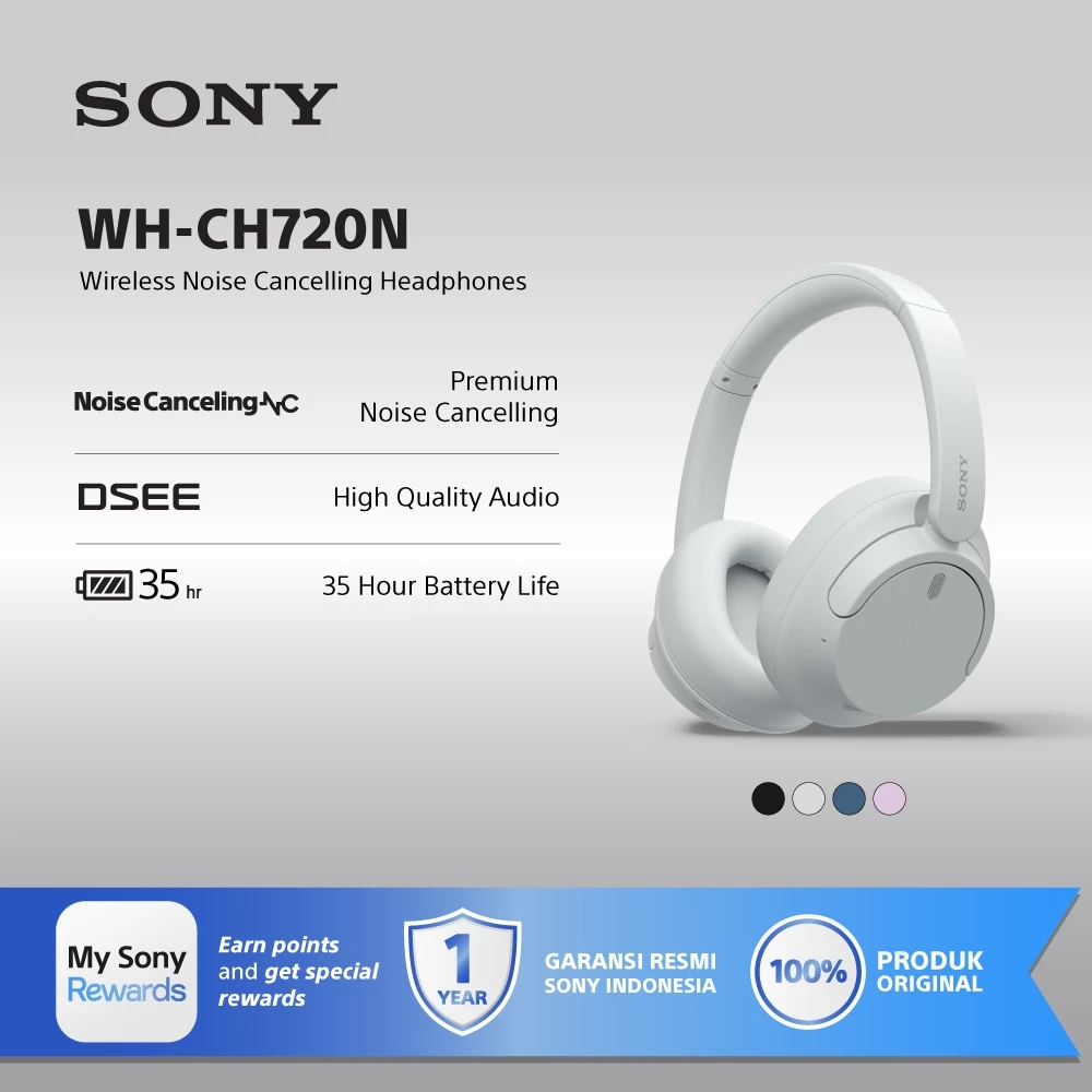 SONY WH-CH720N Wireless Noise Cancelling Headphone / CH720N - White