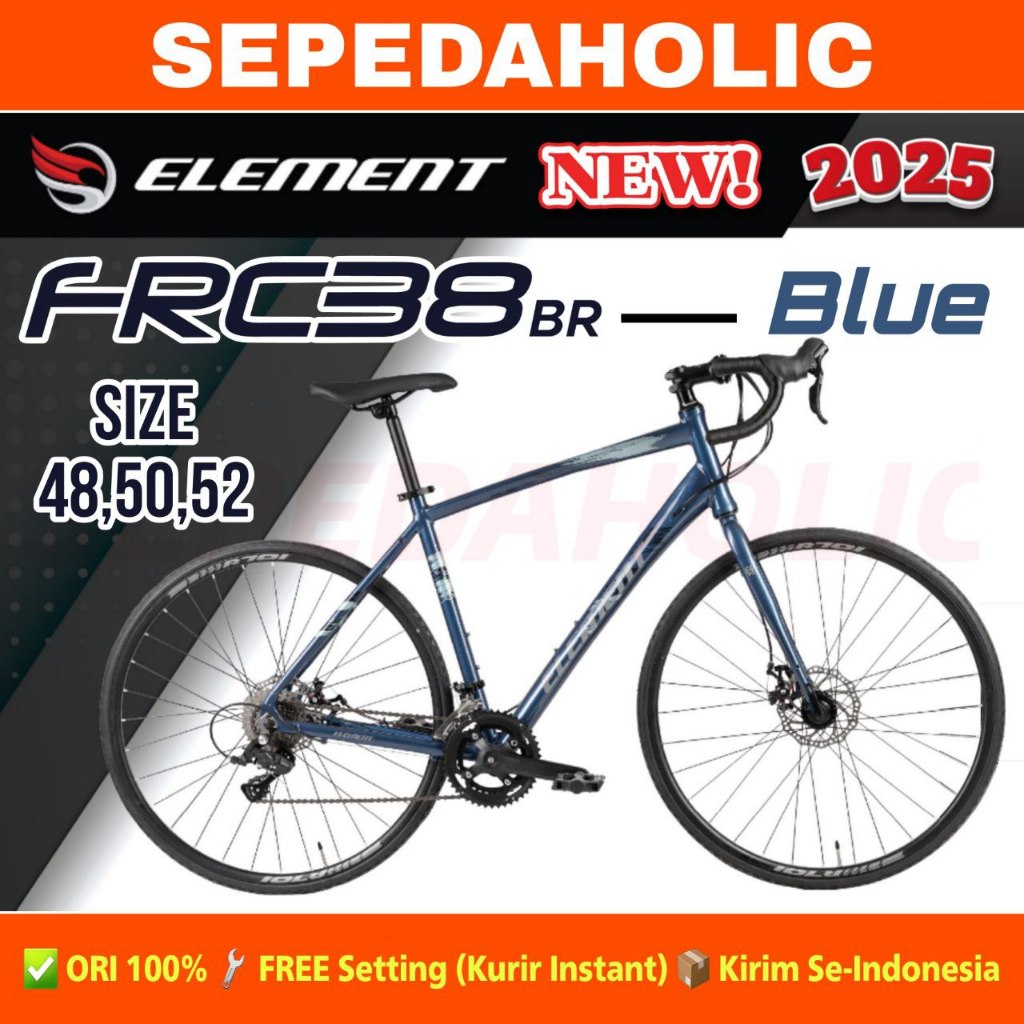 Jual Sepeda Roadbike ELEMENT FRC 38 BR NEW 2025 Ukuran 700C Alloy Balap ...