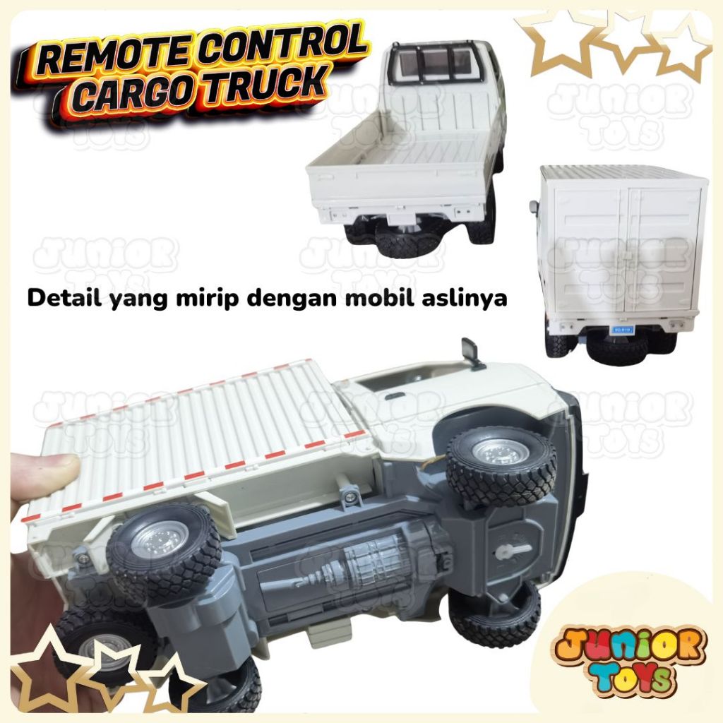 Jual Mobil Remote Control RC Pick Up Box Cargo Truck Miniatur Carry APV ...