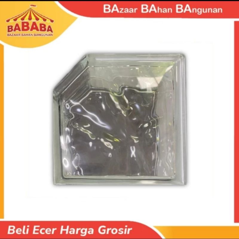 Jual Glassblock Mulia Roster type Wave per dus (4 pcs) Ada Lubang ...