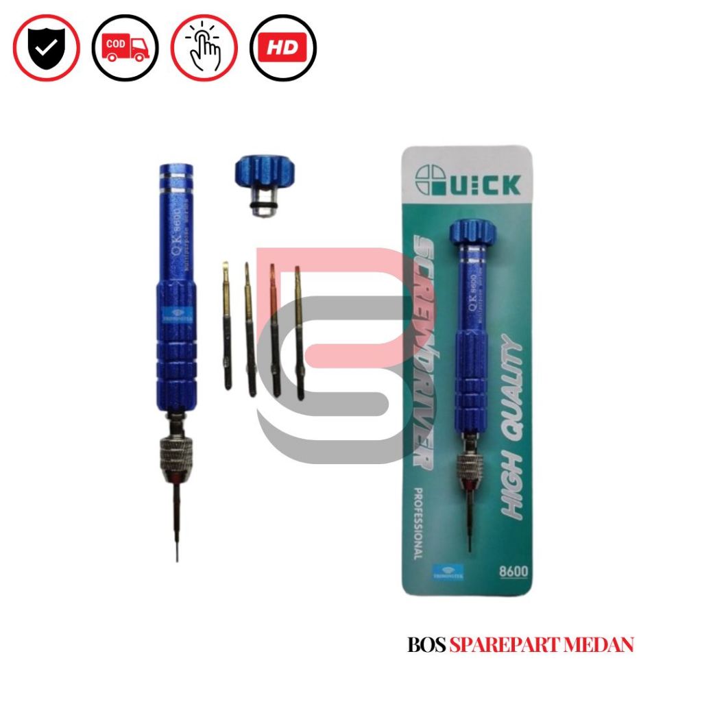 Jual TOOLS OBENG SET QUICK 8600 ( 5IN1 ) | Shopee Indonesia