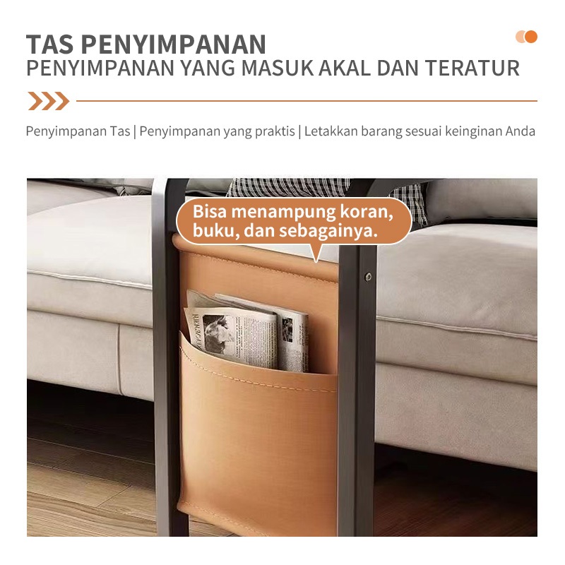 Jual COD Meja Sofa Sudut Dengan Roda Meja Samping Meja Belajar Portable ...