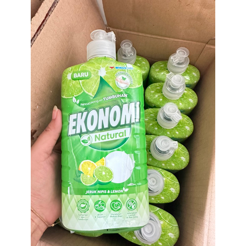 Jual EKONOMI sabun cuci piring botol 650ml pump [ Tidak gratis spons ...