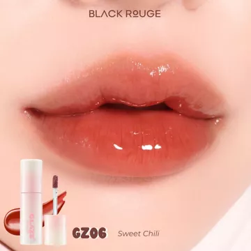 BLACK ROUGE Lip Gloss KOREA Chewy Lip Glaze High Shine Jelly Texture Volume High Glow Glaze