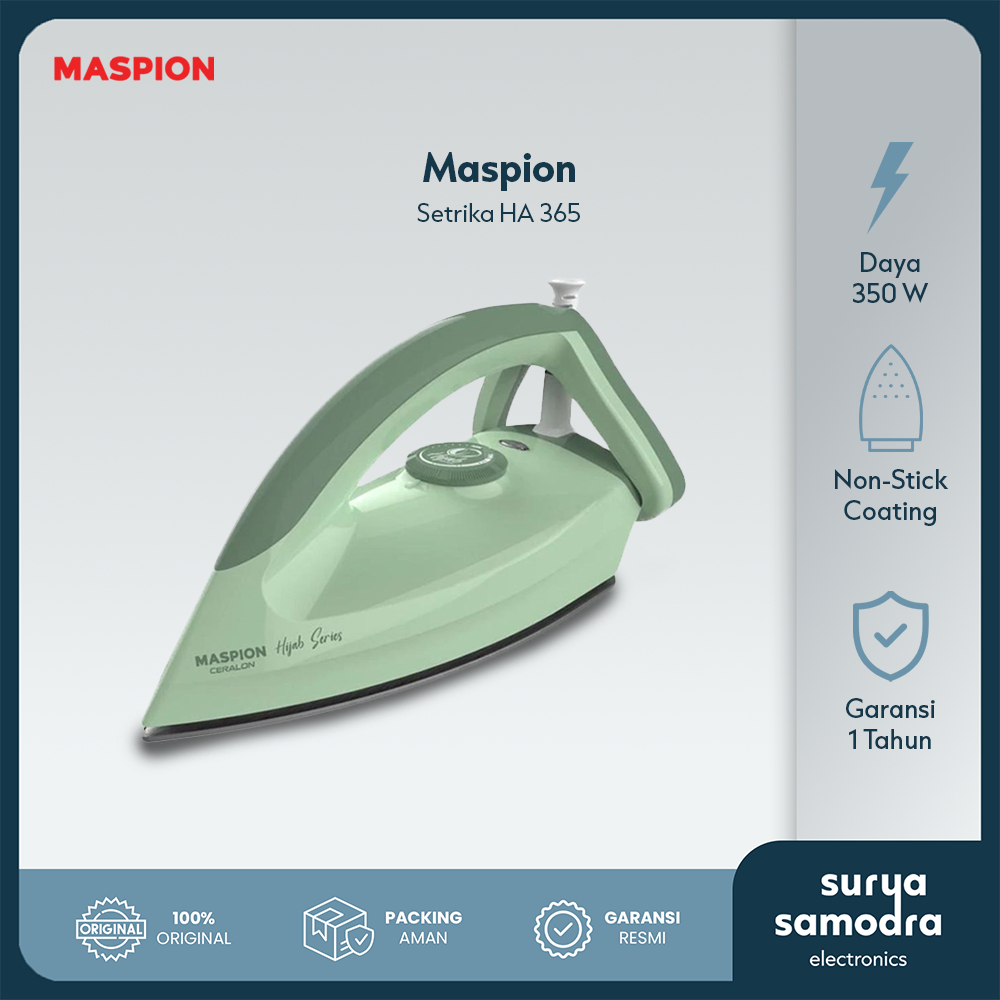 Jual MASPION Automatic Iron Setrika Hijab HA-365 | Setrika Maspion HA ...