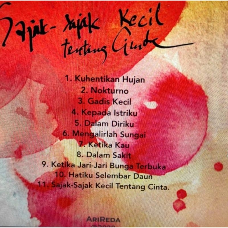 Jual Boxset cd Ari Reda - Menyanyikan Puisi Sapardi Djoko Damono ...
