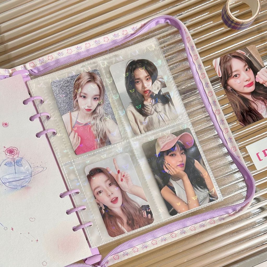 Jual 6 Lubang Photocard Card Sleeve Binder A5 6 Ring Double Side ...