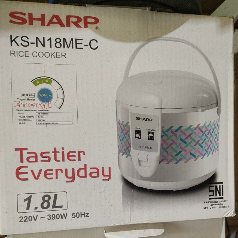 Jual SHARP RICE COOKER 1.8 LITER KS-N18ME-C | Shopee Indonesia