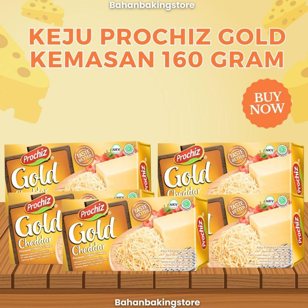 Jual KEJU PROCHIZ GOLD KEMASAN 160 GRAM / CHEESE CHEDDAR WARNA KUNING ...