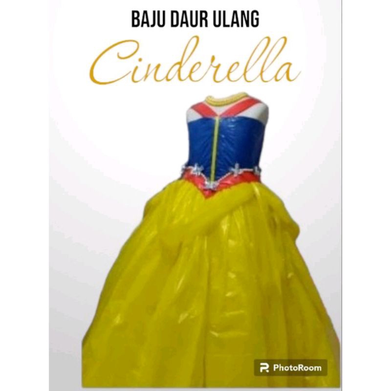 Jual baju daur ulang Cinderella / baju karnaval / baju daur ulang ...