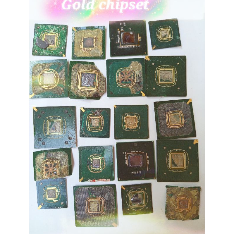 Jual chipset gold emas kadar 18-20 persen BRG komputer jadul | Shopee ...