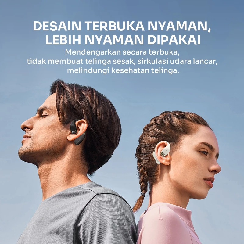 ROBOT Comfo X Earphone Bluetooth V5.4 | Teknologi Anti Jatuh & Lipat, Cocok Semua Telinga Aman Saat Olahraga