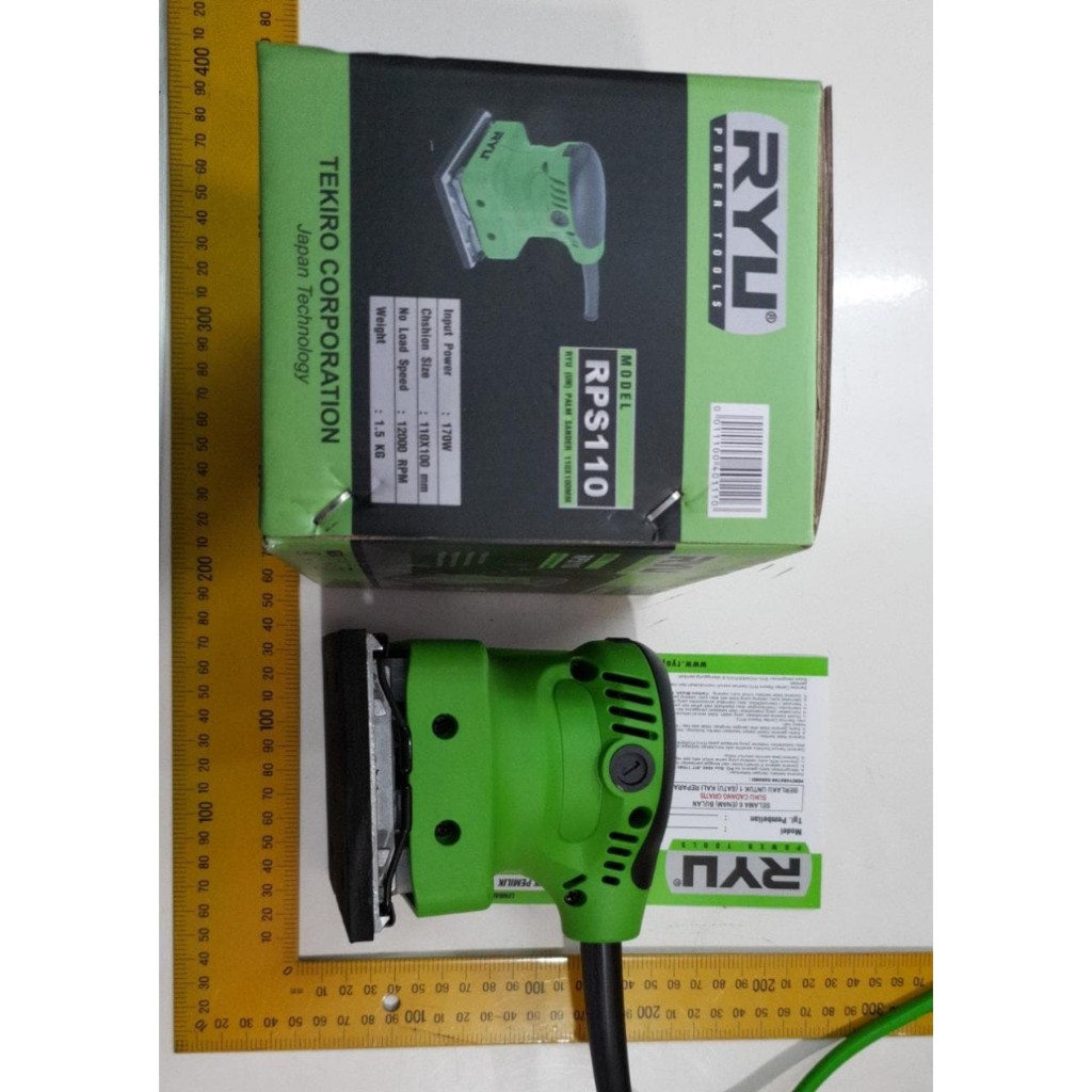 Jual Tekiro RYU RPS110 Palm Sander Mesin Amplas 170W black decker ...