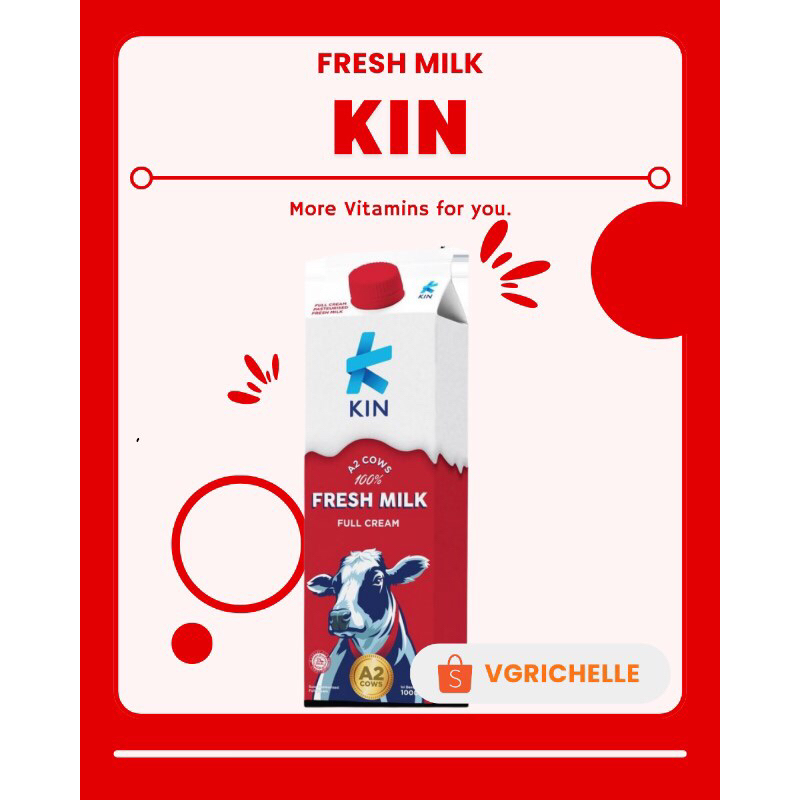 Jual Fresh Milk Kin 1000ml / Susu Pasteurisasi | Shopee Indonesia