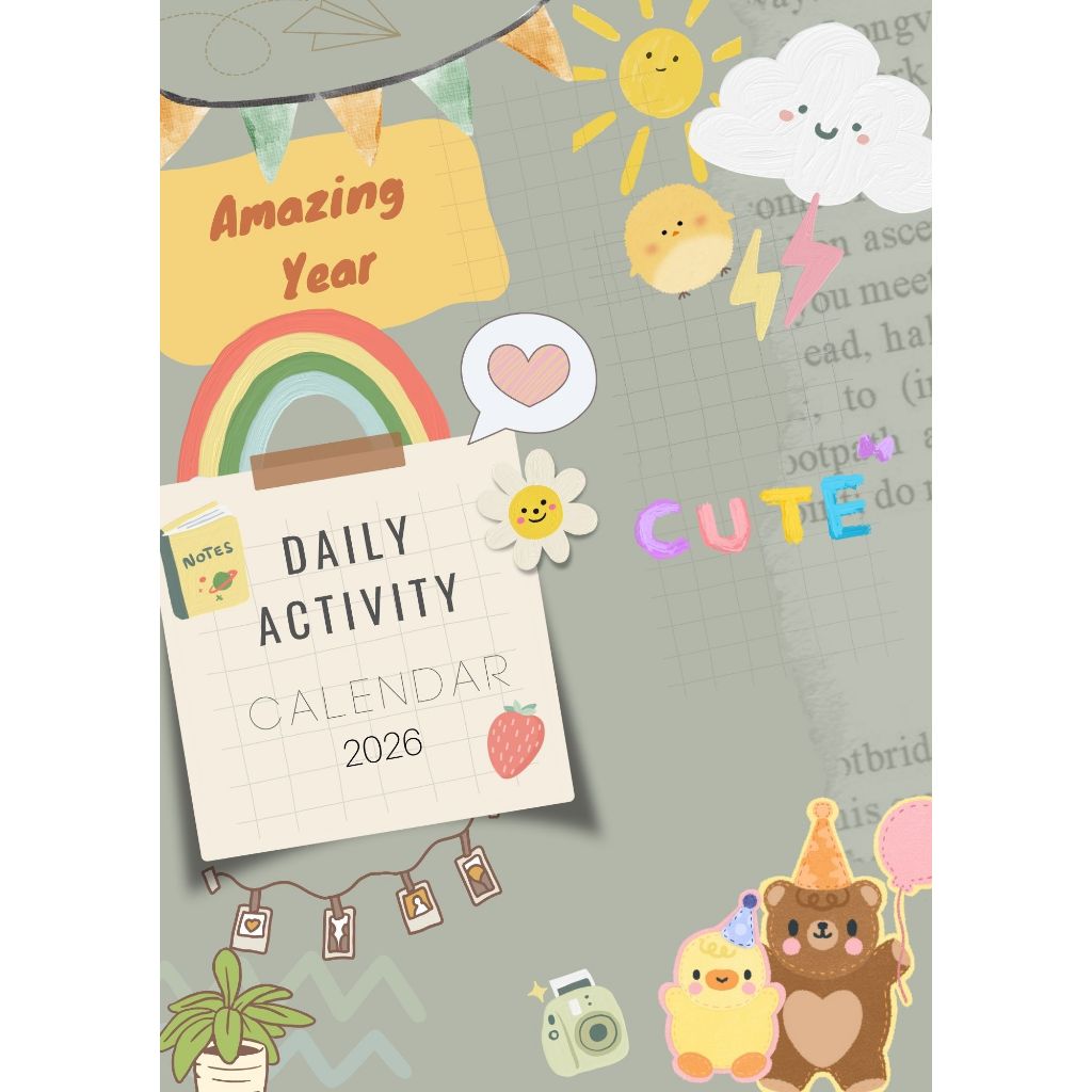 Jual Kalender Aktivitas 2026 Cute Version (Produk Digital) | Shopee ...