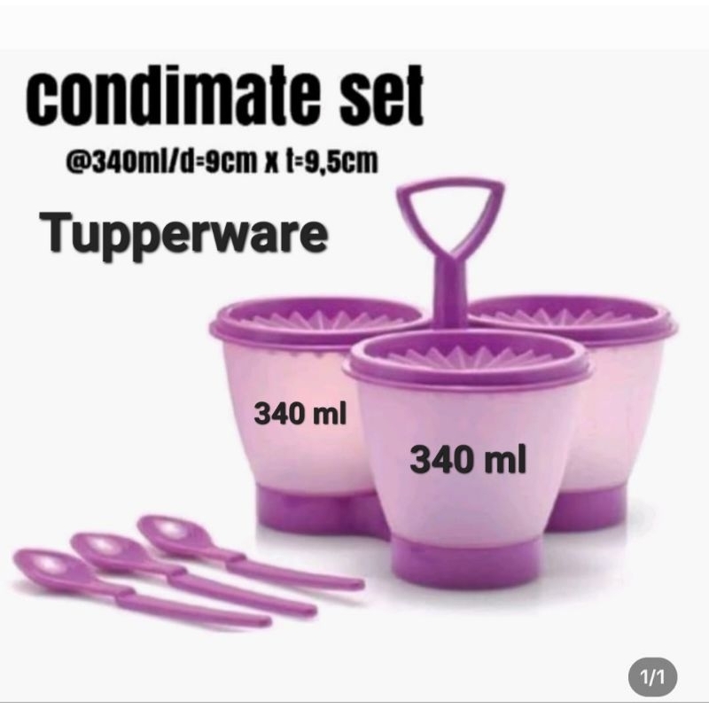 Jual Tempat wadah Bumbu Condimate Tupperware | Shopee Indonesia