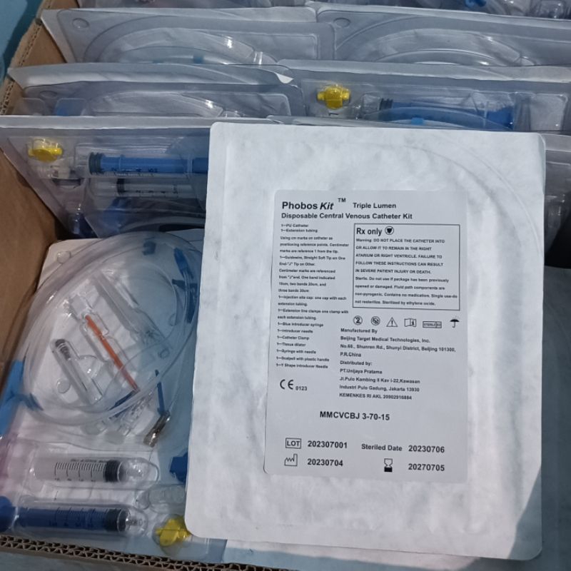 Jual Ekojansipp - Triple Lumen Phobos Kit Disposable Central Venous ...