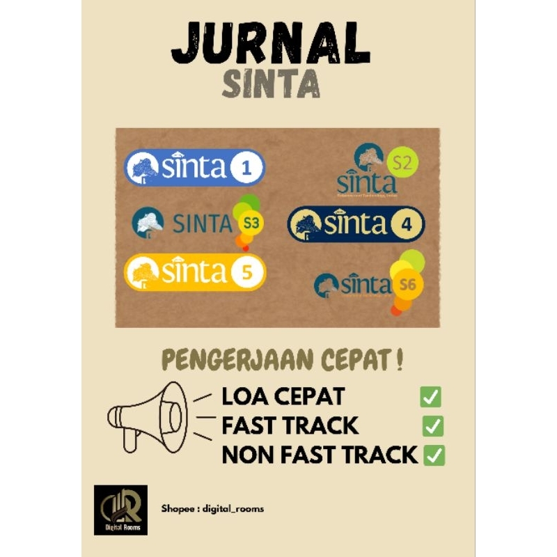 Jual ROOMS PUBLIKASI JURNAL SINTA | SINTA 1 2 3 4 5 6 | JURNAL NASIONAL ...