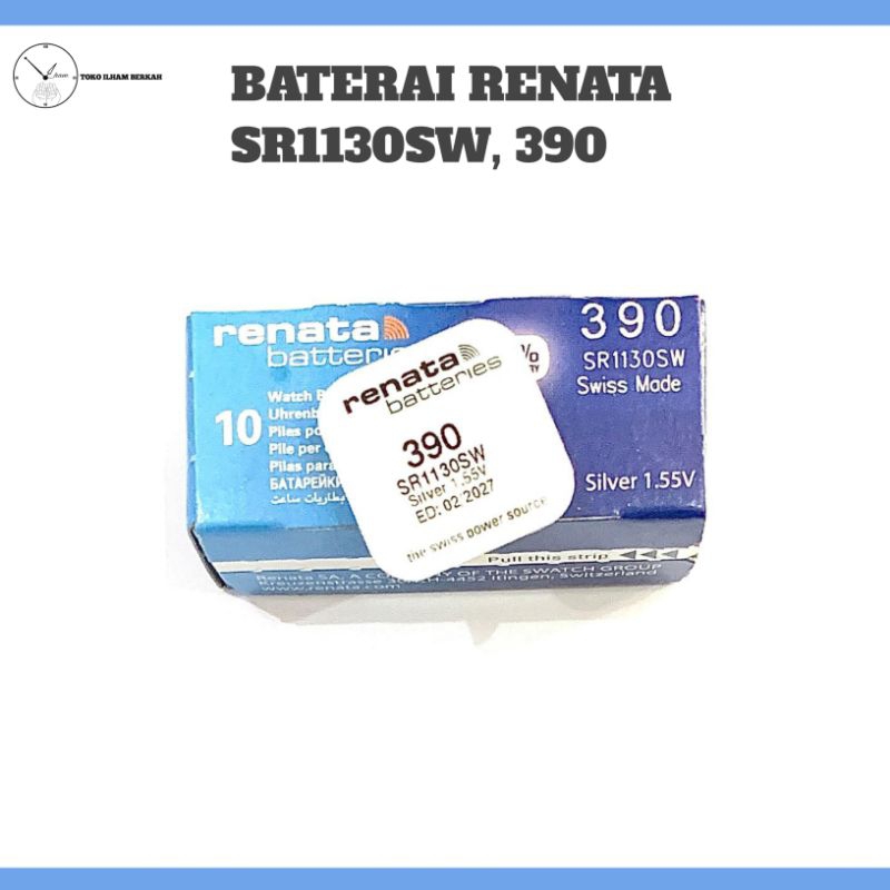 Jual BATERAI RENATA SR1130SW 390 BATRAI BATRE BATTERY 390 SR1130