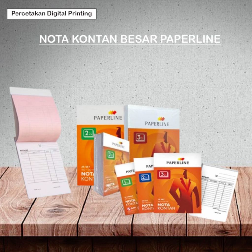 Jual NOTA KONTAN BESAR PAPERLINE / NOTA PAPERLINE 1 PLY / NOTA ...