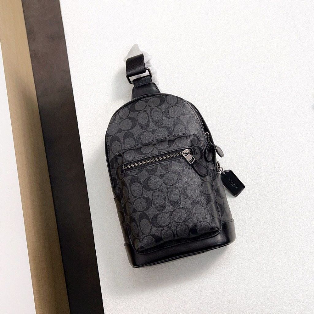 Jual Tas 2853 West Pack In Signature Canvas Charcoal Black | Shopee ...