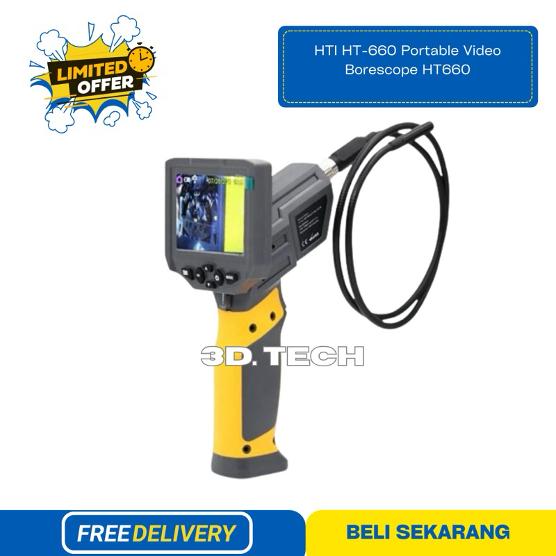 Jual HTI HT-660 Portable Video Borescope HT660 | Shopee Indonesia
