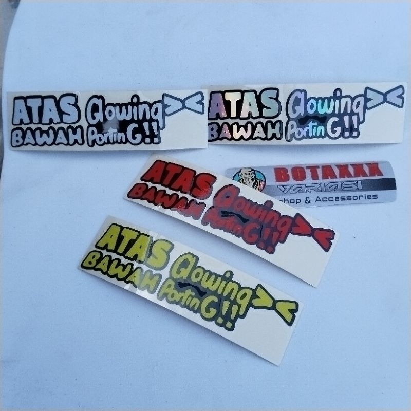 Jual STICKER ATAS GLOWING BAWAH PORTING CUTTING | Shopee Indonesia