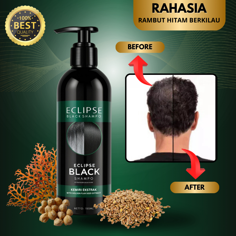 Jual Eclipse Black Shampoo Penghitam Rambut Uban Secara Alami Bahan ...