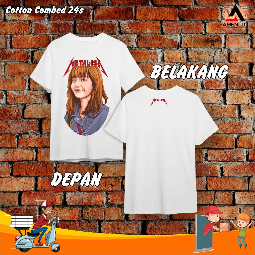 Jual BAJU METALISA - LISA BLACKPINK X METALICA - Cotton Combed 24s ...