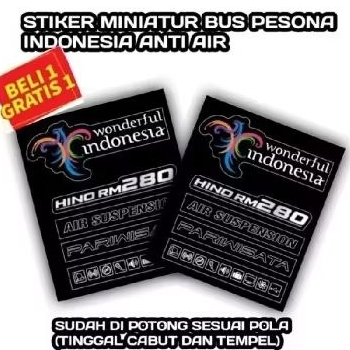 Jual stiker kaca miniatur bus beli 1 gratis 1 | Shopee Indonesia