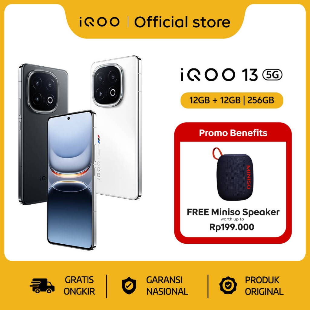 Jual vivo iQOO 13 (12/256)- 1st Snapdragon 8 elite, 7000mm2