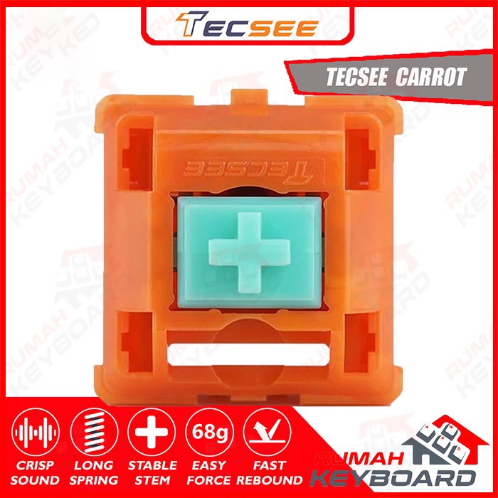 Jual TECSEE - Switch - Carrot - 5 Pin - 68g - Linear - Factory Lube ...