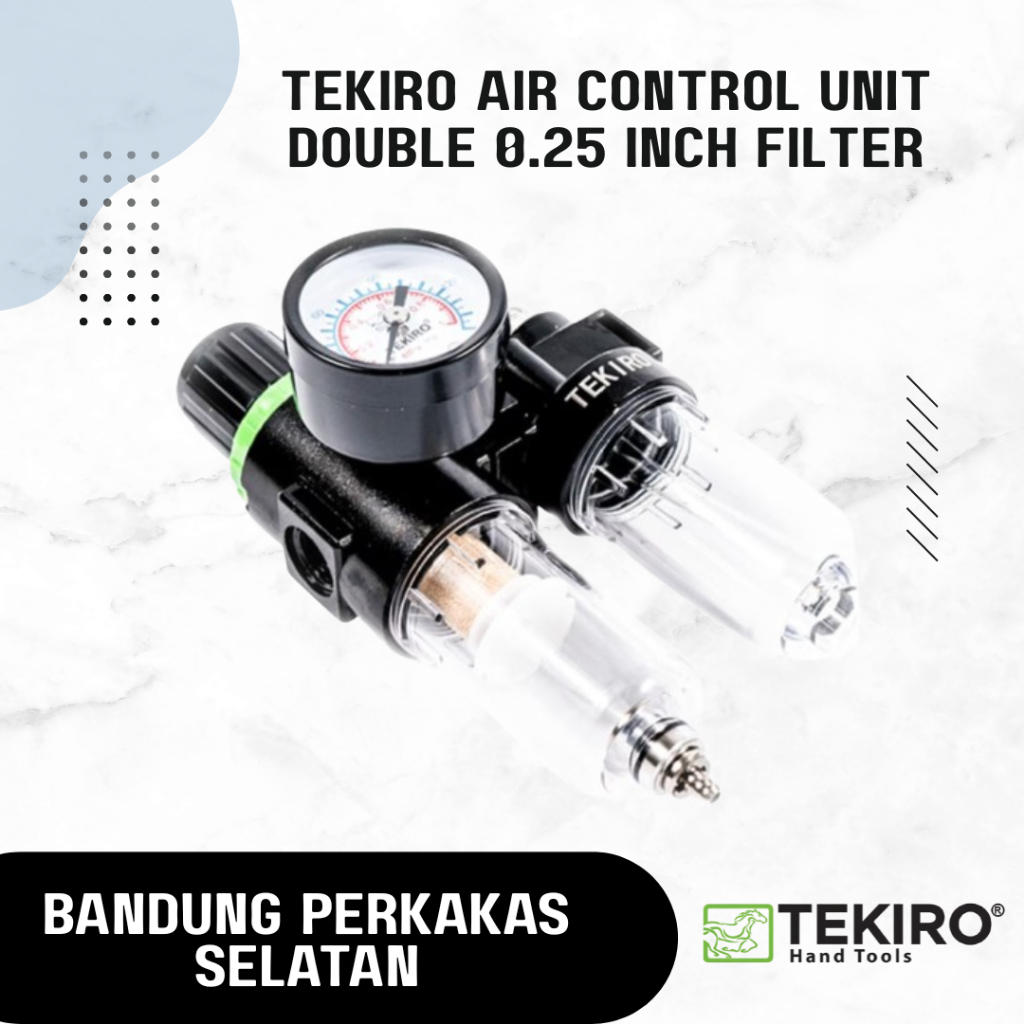 Jual TEKIRO Air Control Unit DOUBLE 0.25 Inch Filter Angin Kompresor ...