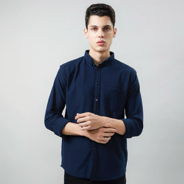 Kemeja Pria Lengan Panjang Slim Fit Cotton Pique Best Quality