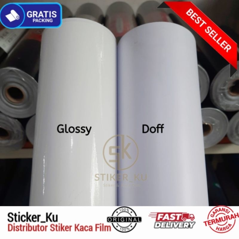 Jual Sticker Scotlite Putih Lebar 45cm / Scotlet Putih Glossy Putih ...